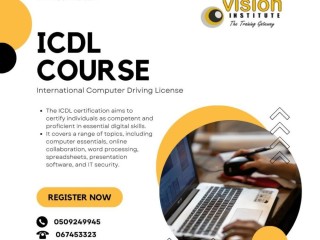 ICDL Classes at Vision Institute. Call 0509249945