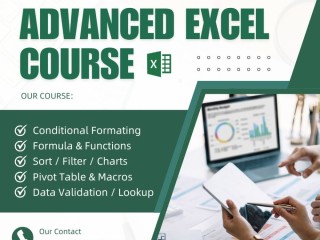 Excel Advanced Classes at Vision Institute. Call 0509249945