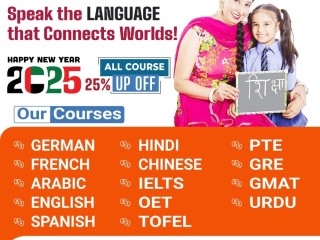 Learn Languages with 25% OFF! Call +971 56 872 3609 Today!