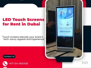 Where Can I Rent LED Touch Screens in UAE?