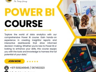 PowerBI Course at Vision Institute. Call 0509249945